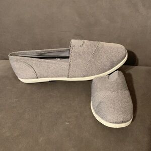 Gray Slip-On Canvas Shoes